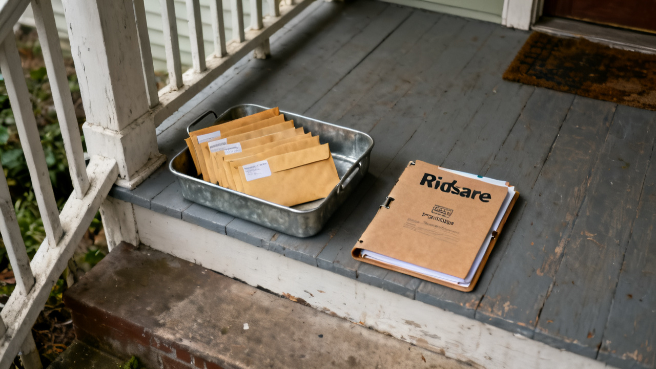 Household folding card table with rideshare period folder