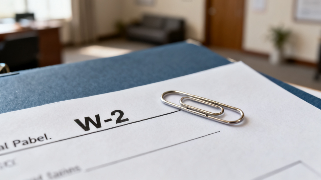 pay stub deduction w-2 folder beside a unlabeled tab