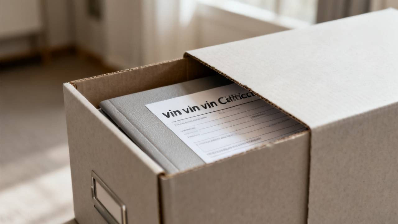 manila folder with vin estimate vin declaration folder