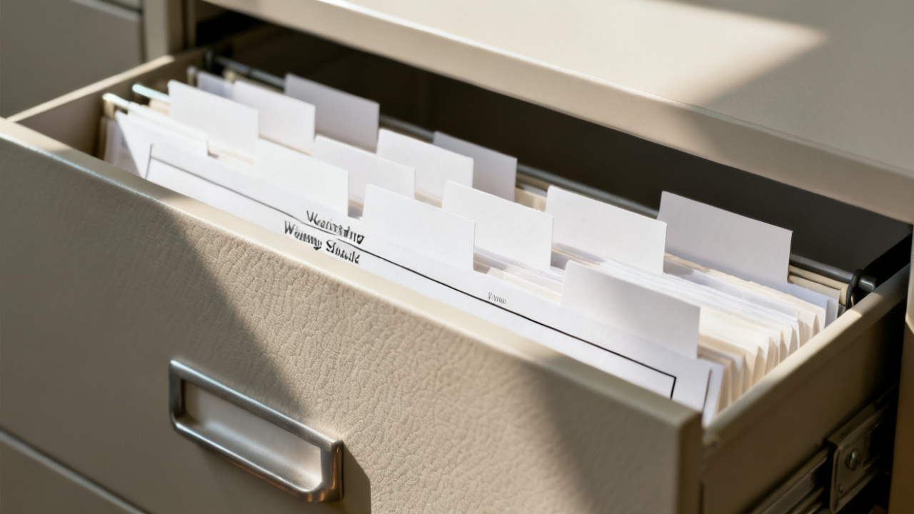 closed folder with vesting schedule line match