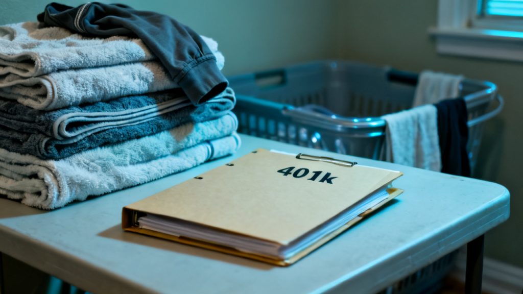 laundry counter setup for Stock-Purchase Statement 401 k